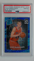 2017 Panini Donruss Optic Blue Velocity Lauri Markkanen #159 RC PSA 10