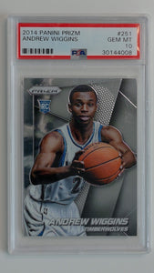 2014 Panini Prizm Andrew Wiggins #251 RC PSA 10