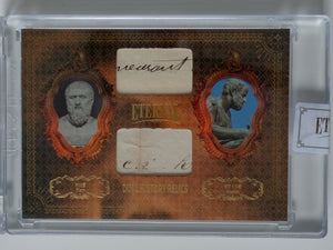 2024 Eternal Cuts World Celebrities Edition Relics 90/99 Plato / Aristotle