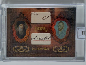 2024 Eternal Cuts World Celebrities Edition Relics 37/99 Leonardo Da Vinci / Vincent van Gogh