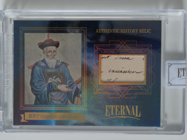 2024 Eternal Cuts World Celebrities Edition Relics Blue 54/75 Giuseppe Castiglione