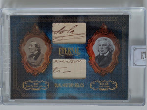 2024 Eternal Cuts World Celebrities Edition Relics Blue 20/75 Hans Christian Andersen / Jacob Grimm