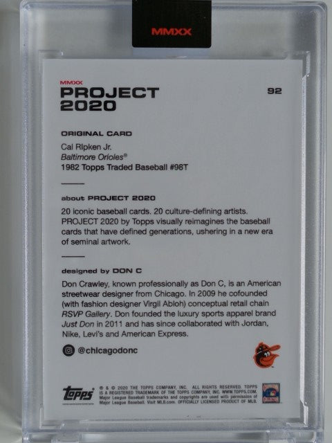 2020 Topps Project 2020 Cal Ripken Jr. #92