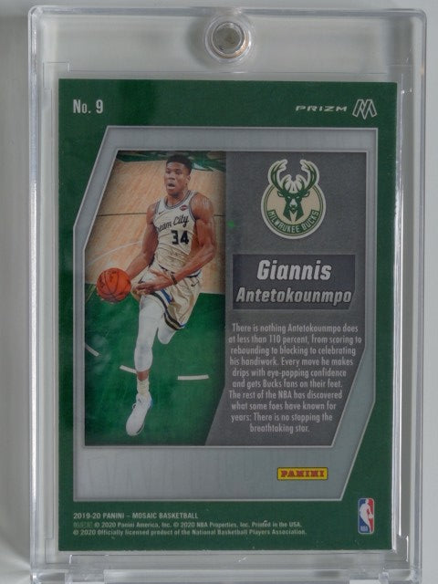 2019-20 Panini Mosaic Swagger Giannis Antetokounmpo #9