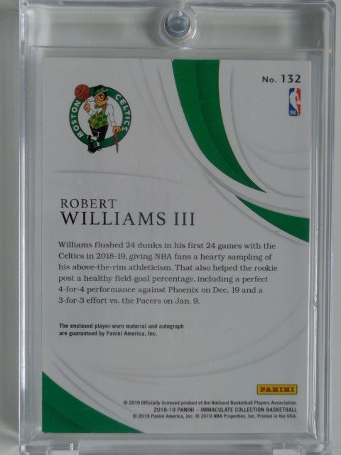 2018-19 Panini Immaculate 23/99 Robert Williams III #132 RC