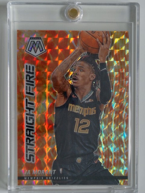2020-21 Panini Mosaic Straight Fire Ja Morant #11
