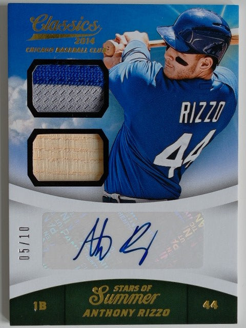 2014 Panini Classics Stars of Summer Signature 05/10 Anthony Rizzo #3