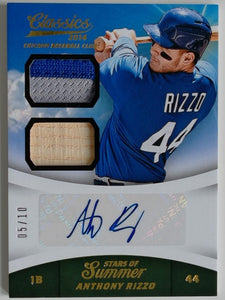 2014 Panini Classics Stars of Summer Signature 05/10 Anthony Rizzo #3