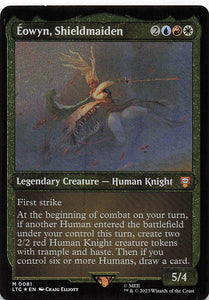 Magic The Gathering:  The Lord of the Rings: Tales of Middle Earth Commander EN #81 Éowyn, Shieldmaiden Thick Stock