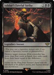 Magic The Gathering: The Lord of the Rings: Tales of Middle Earth Foil EN #91 Isildur's Fateful Strike