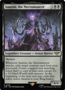 Magic The Gathering: The Lord of the Rings: Tales of Middle Earth EN #106 Sauron, The Necromancer