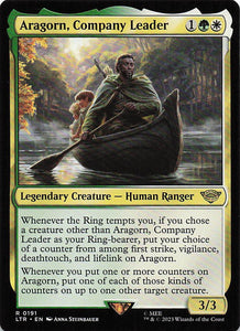 Magic The Gathering: The Lord of the Rings: Tales of Middle Earth EN #191 Aragorn, Company Leader
