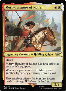 Magic The Gathering: The Lord of the Rings: Tales of Middle Earth EN #215 Merry, Esquire of Rohan