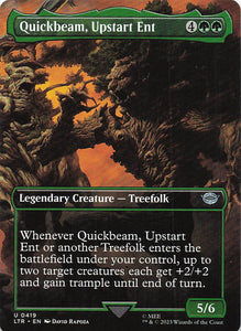 Magic The Gathering: The Lord of the Rings: Tales of Middle Earth EN #419 Quickbeam, Upstart Ent