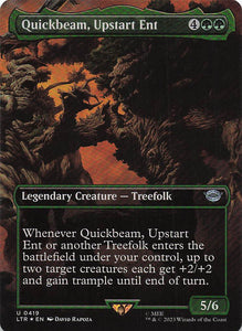 Magic The Gathering: The Lord of the Rings: Tales of Middle Earth Foil EN #419 Quickbeam, Upstart Ent